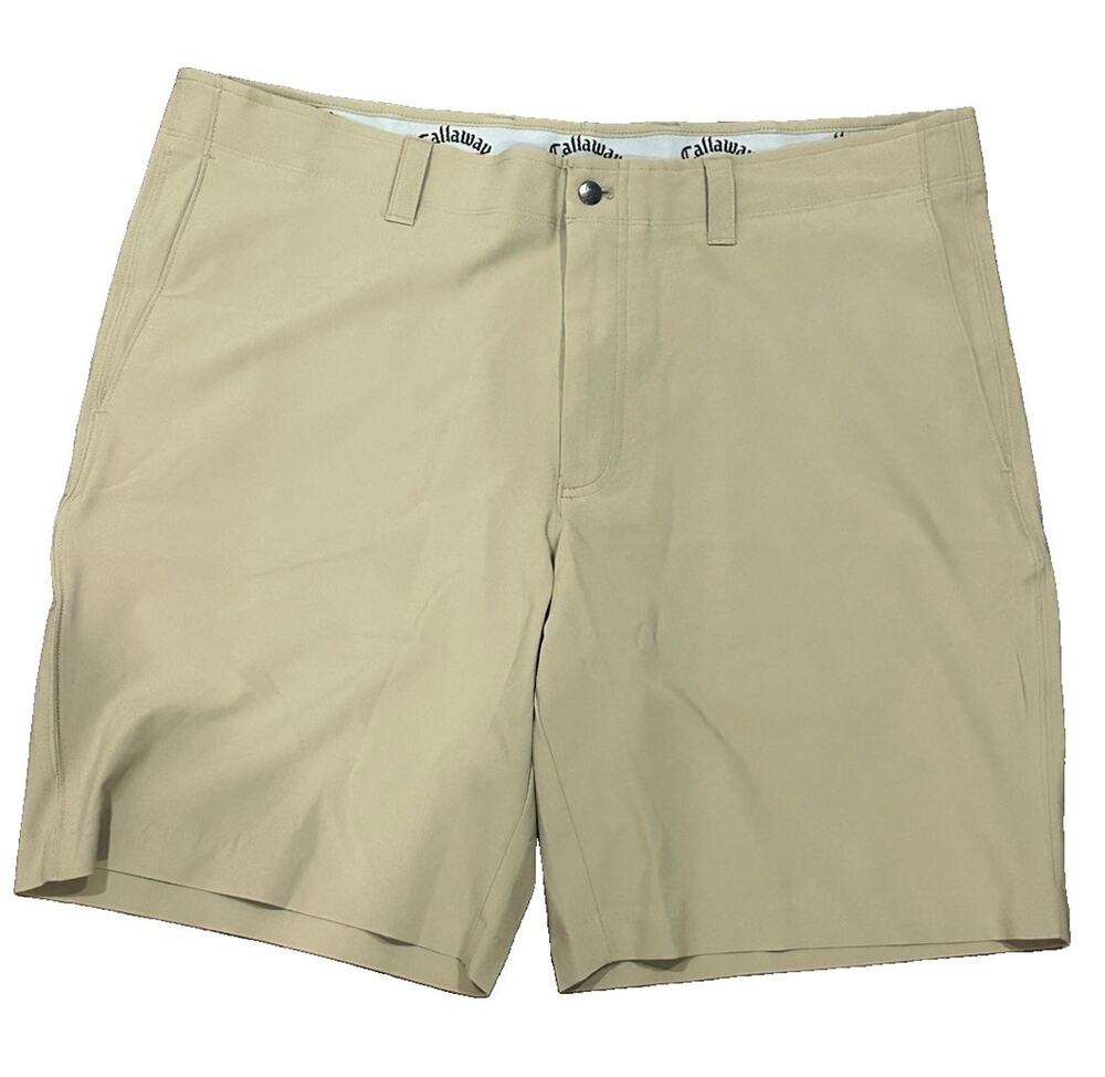Callaway Men’s Size 38 Golf Shorts Beige/cream Golf Athletic Performance Comfort